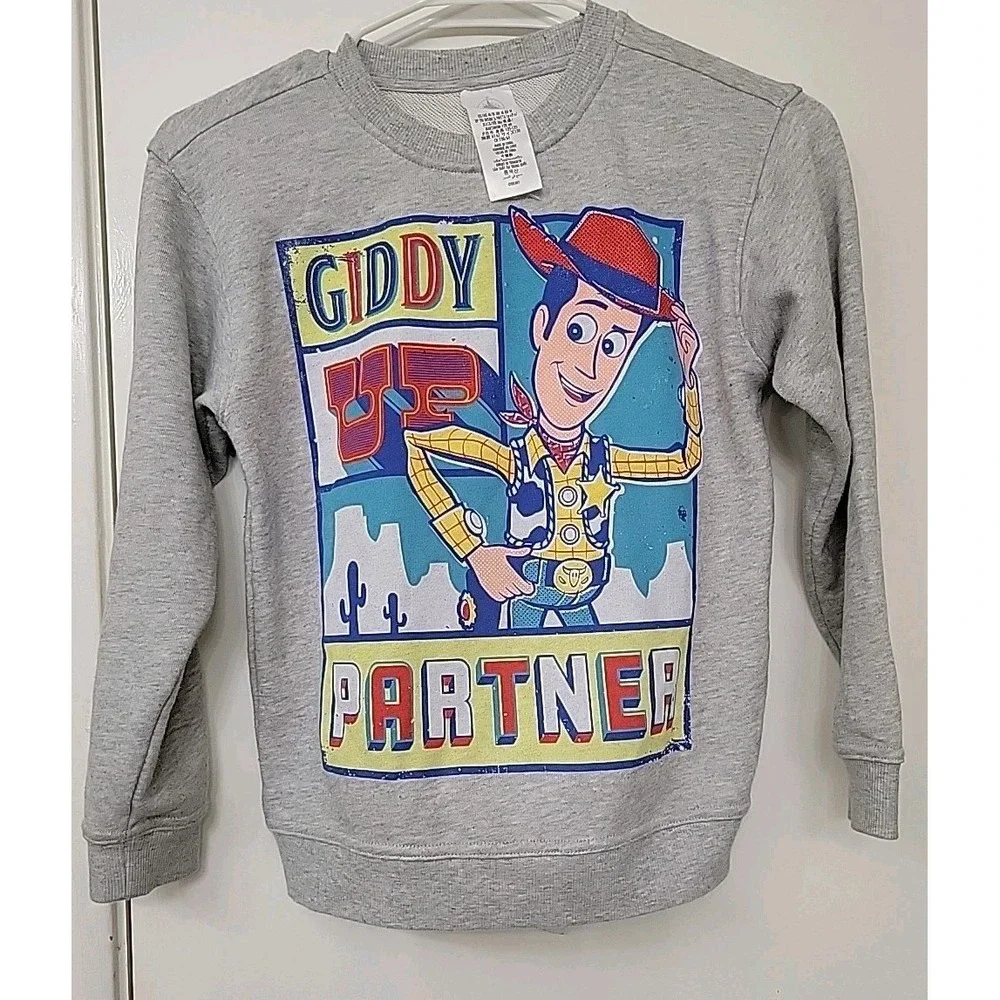 Disney Store Pixar Toy Story Kids Sweatshirt & Shirt Set In M & Pants Size 7/8 - Picture 6 of 13